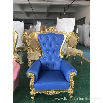 luxury wooden classic style throne chairs